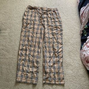 Burberry pajama pants